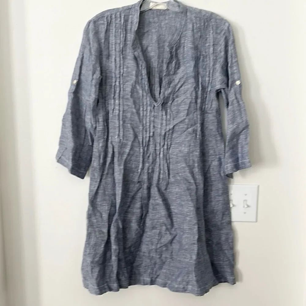 CP Shades Linen Shirt Dress XS